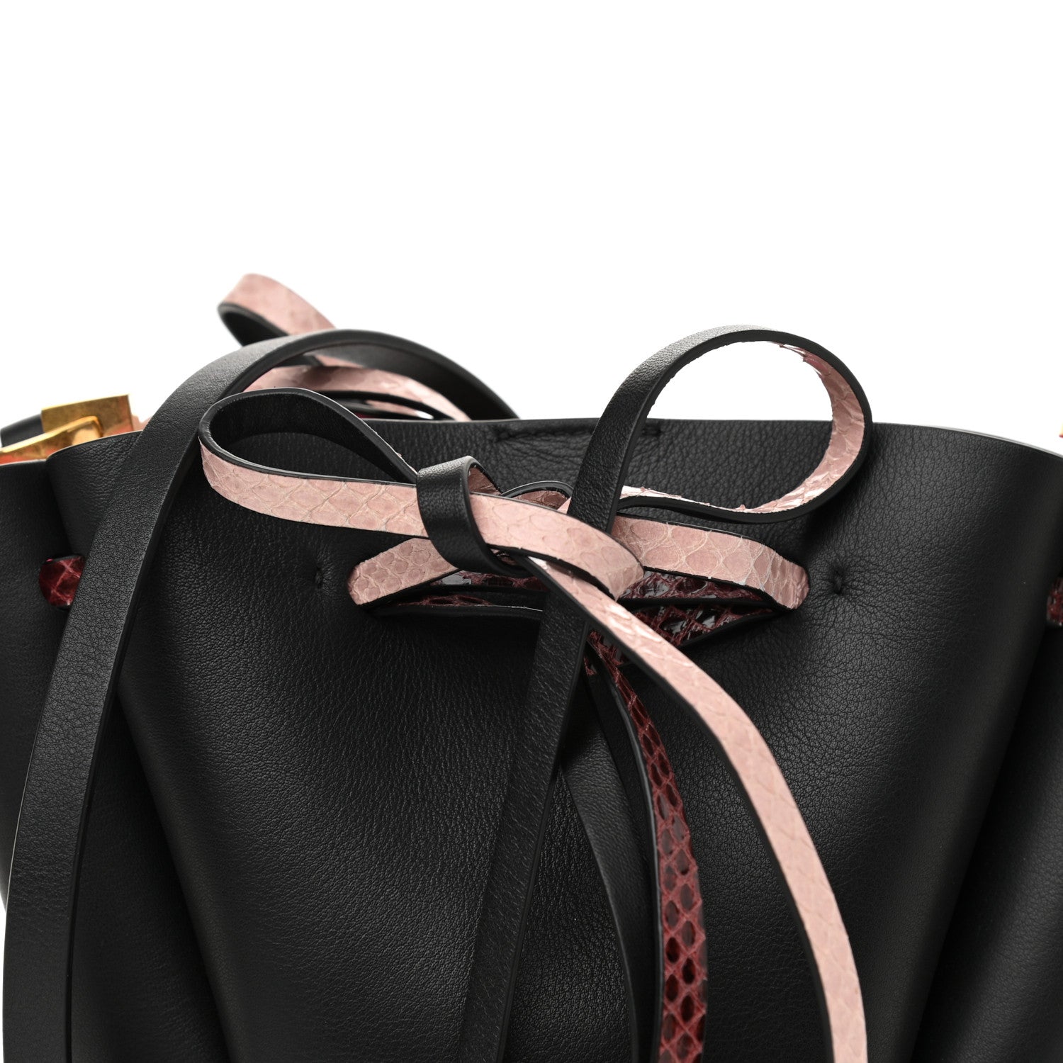 Valentino Garavani Vitello Ayers VLogo Bucket Bag Black 6 of 8