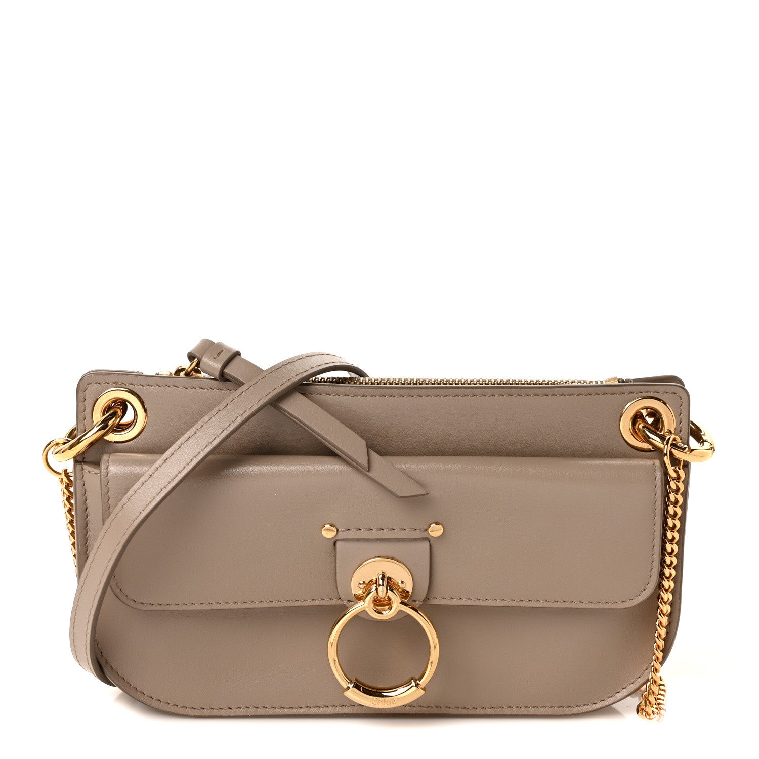 Chloe Calfskin Tess Mini Crossbody Bag Motty Grey 1 of 8