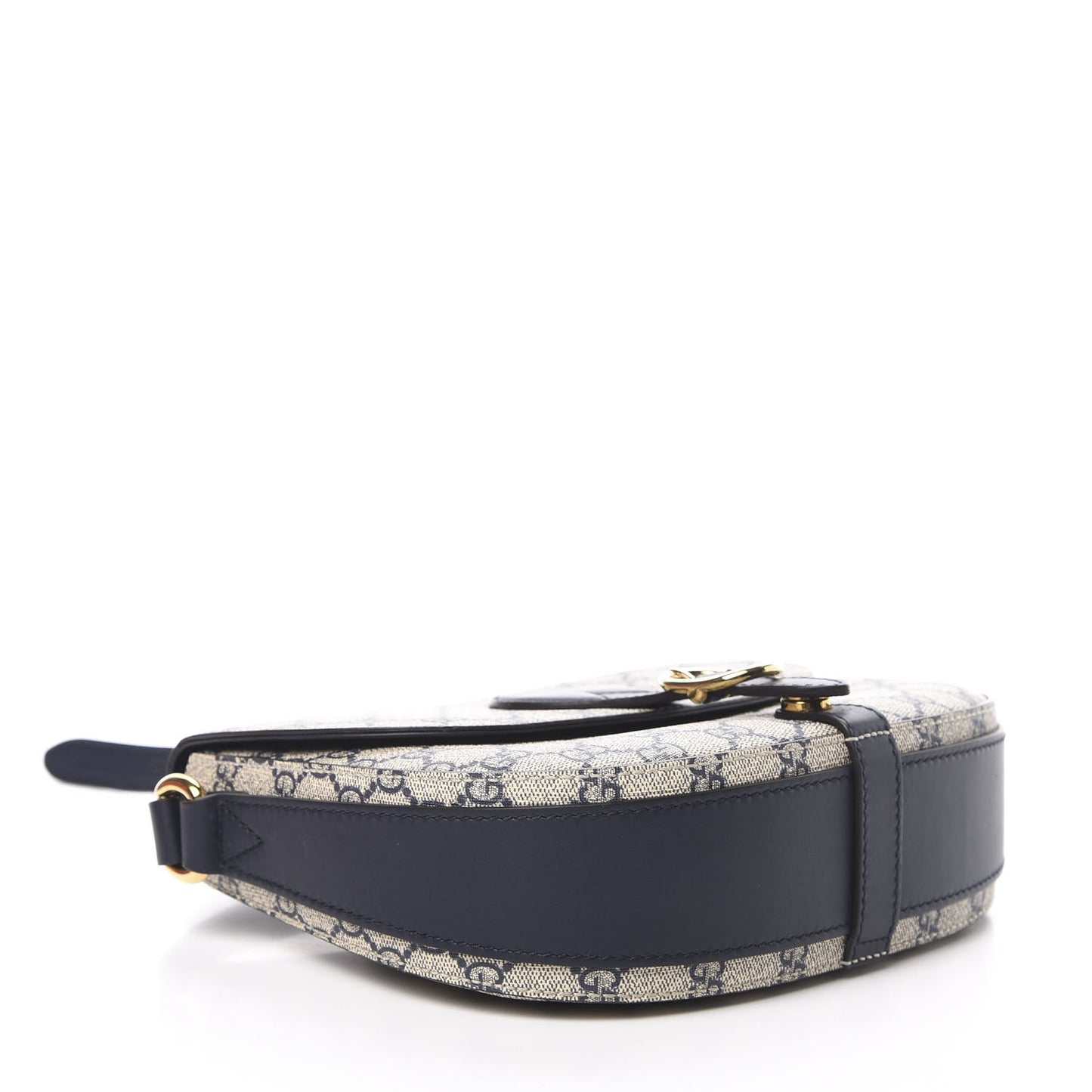 GG Supreme Monogram Small Messenger Shoulder Bag Beige Blue Navy
