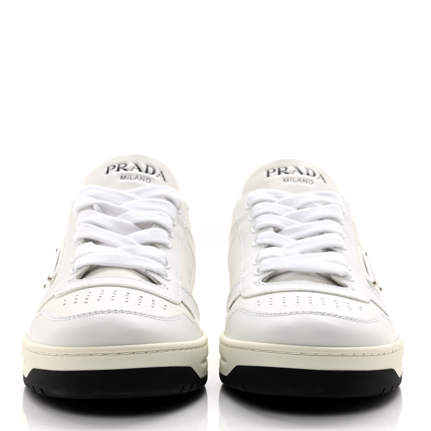 Vitello Sport Spazzolato Rois Triangle Womens Downtown Low Top 30mm Sneakers 39 White Black
