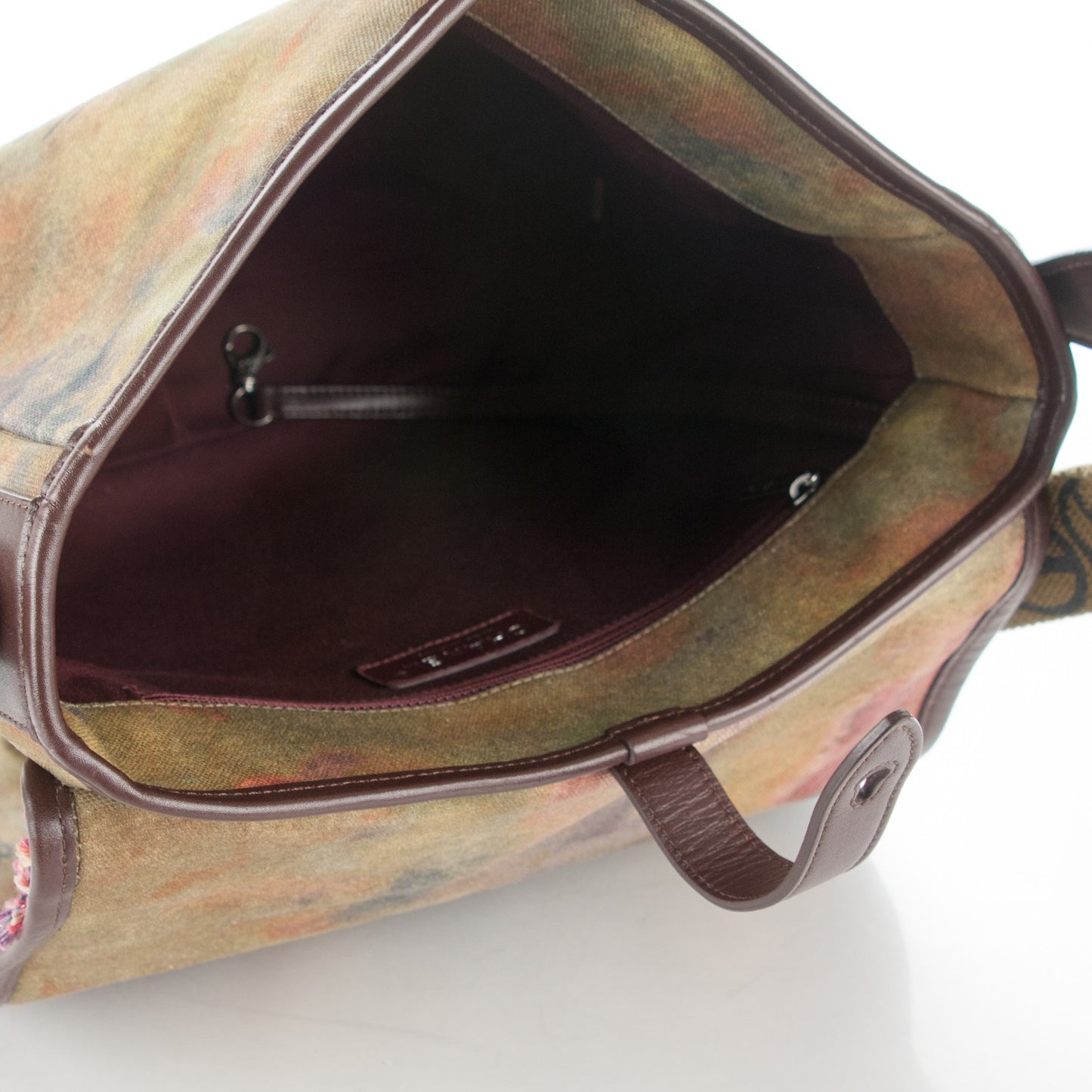 Washed Toile Graffiti On The Pavements Messenger Khaki Multicolor
