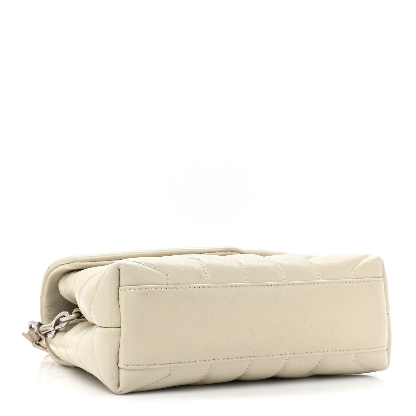 Calfskin Y Quilted Monogram Toy Loulou Crossbody Bag Crema Soft