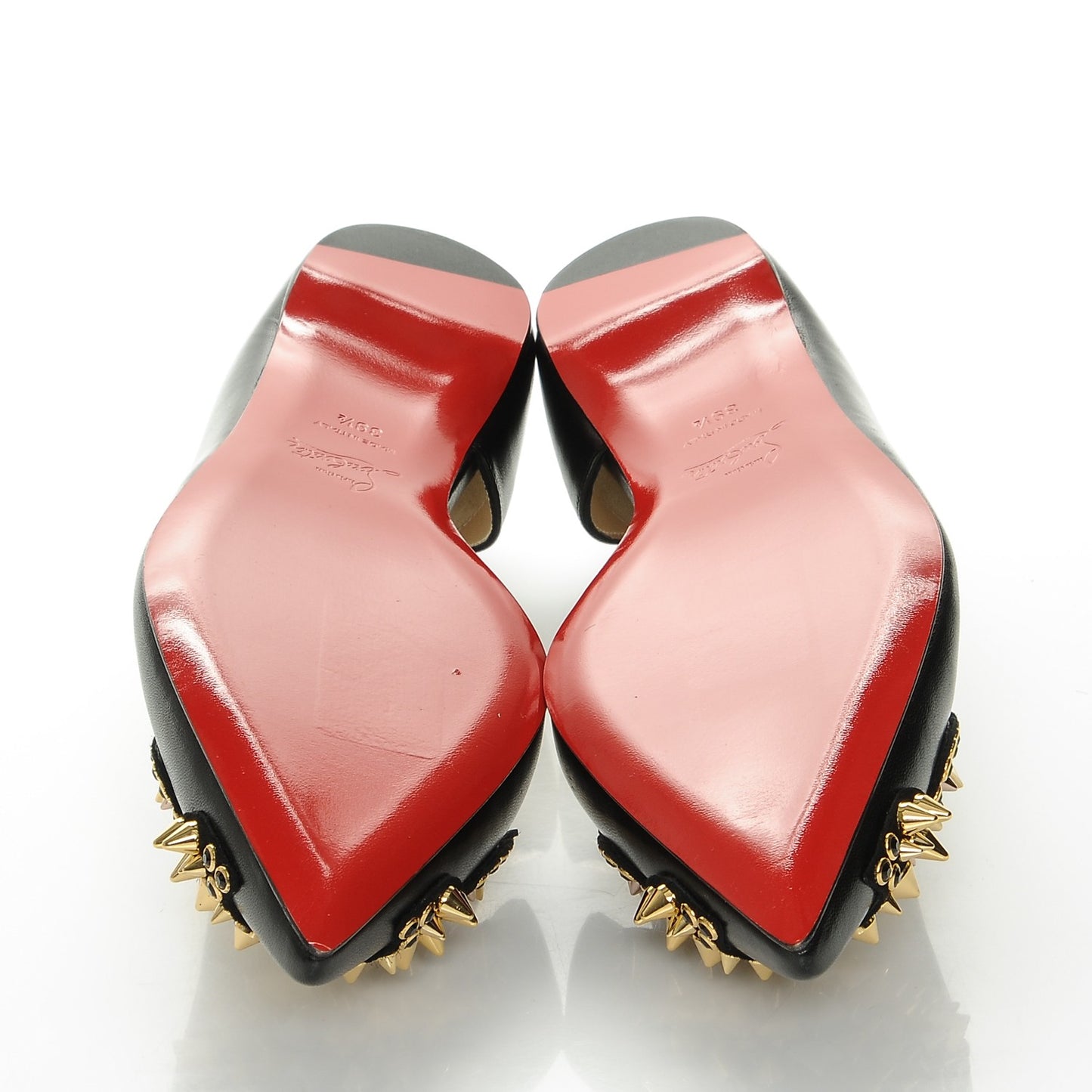 Nappa Farfaclou Spike Flats 39.5 Black