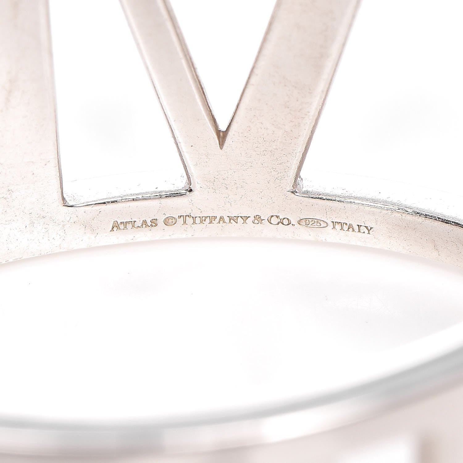 Tiffany Sterling Silver Wide Atlas Hinged Bangle Bracelet 3 of 3