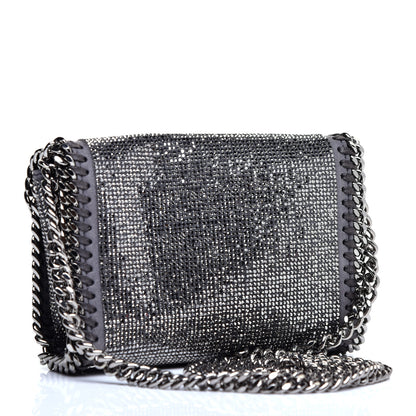 Stella McCartney Crystal Stones Tiny Fold Over Falabella Grey 3 of 9