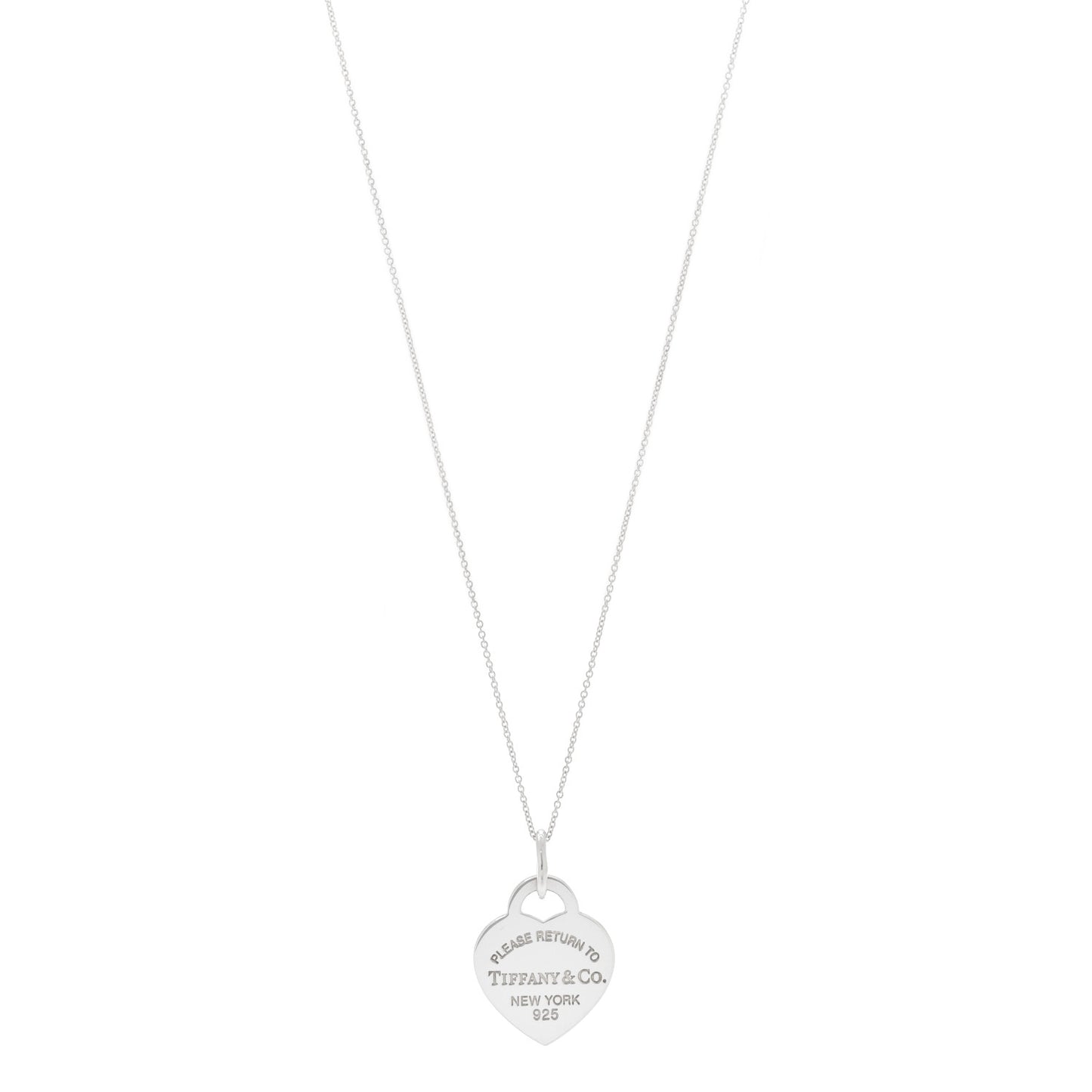 Sterling Silver Medium Return to Tiffany Heart Pendant Necklace