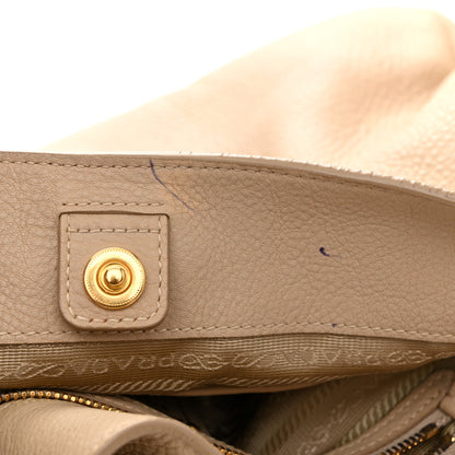 Prada Vitello Daino Side Pocket Hobo Sabbia 12 of 17
