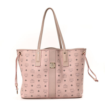 MCM Visetos Medium Liz Reversible Shopper Tote Soft Pink 3 of 16