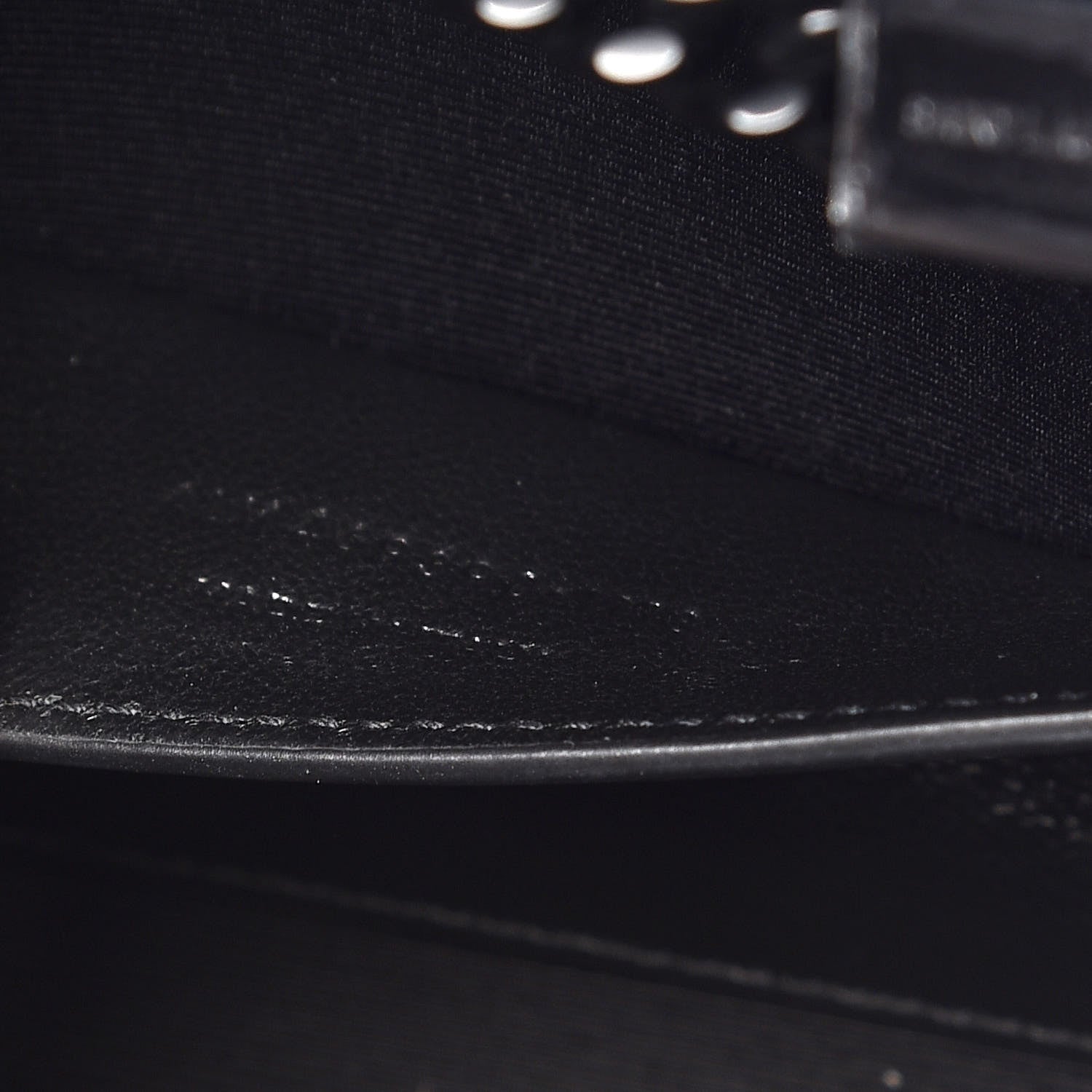 Saint Laurent Grain De Poudre Small Monogram Kate Satchel Black 7 of 9