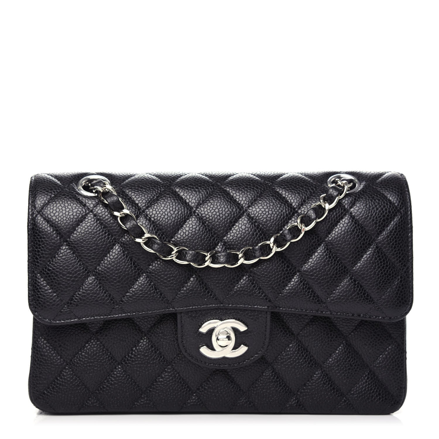 Chanel Caviar Quilted Small Double Flap Black 1 of 9