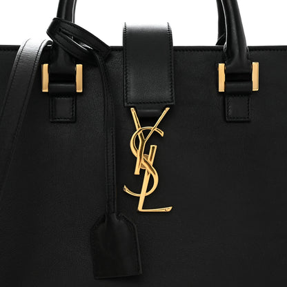 Saint Laurent Smooth Calfskin Small Cabas Monogram Black 8 of 10