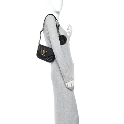 Louis Vuitton Calfskin New Wave Multi Pochette Black 2 of 9
