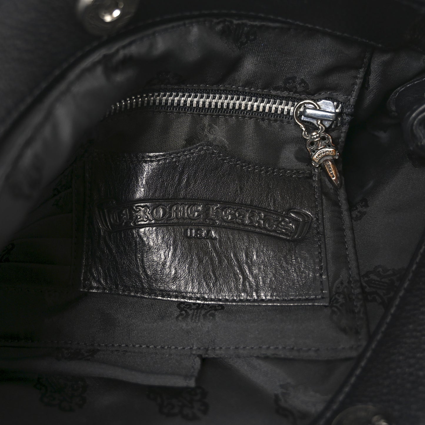Grained Calfskin JJ Dean Tote Black
