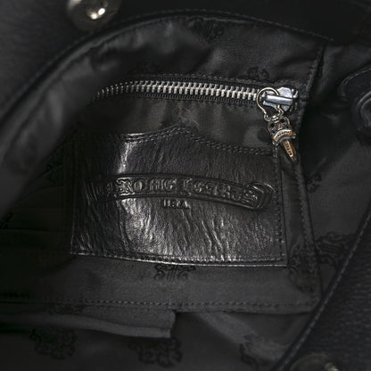 Chrome Hearts Grained Calfskin JJ Dean Tote Black 6 of 9