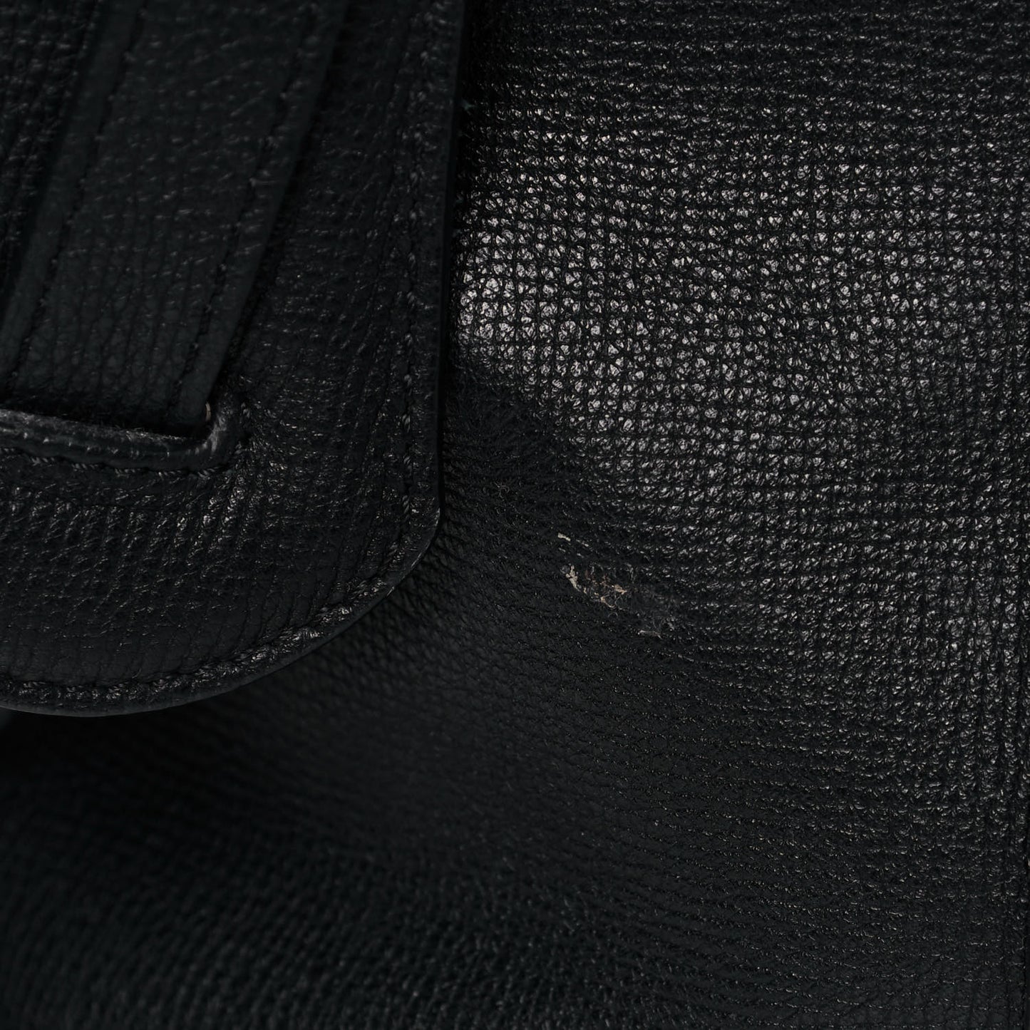 Grainy Calfskin House Check Mason Diaper Tote Black