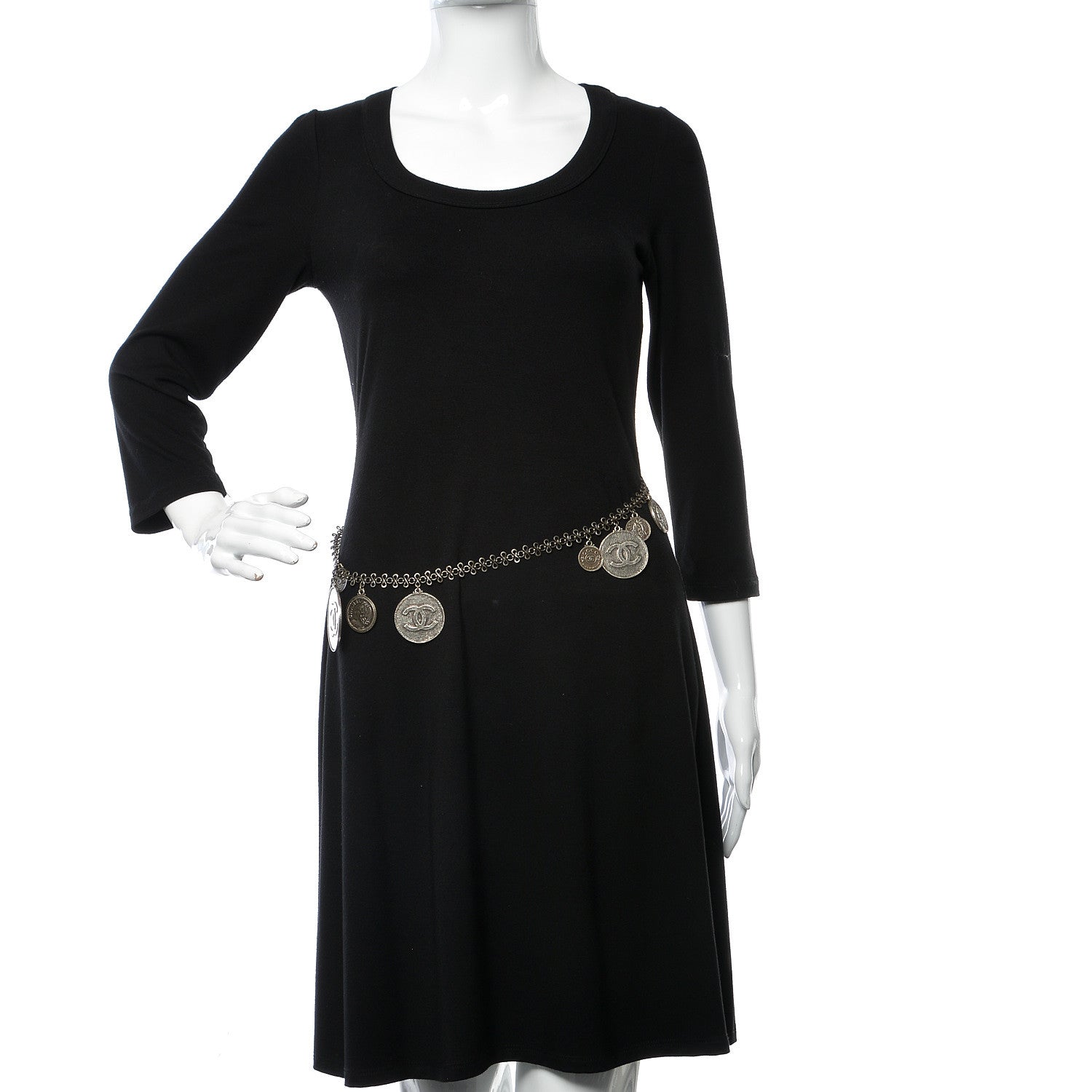 Chanel Ruthenium CC Coin Medallion Belt 85 2 of 5