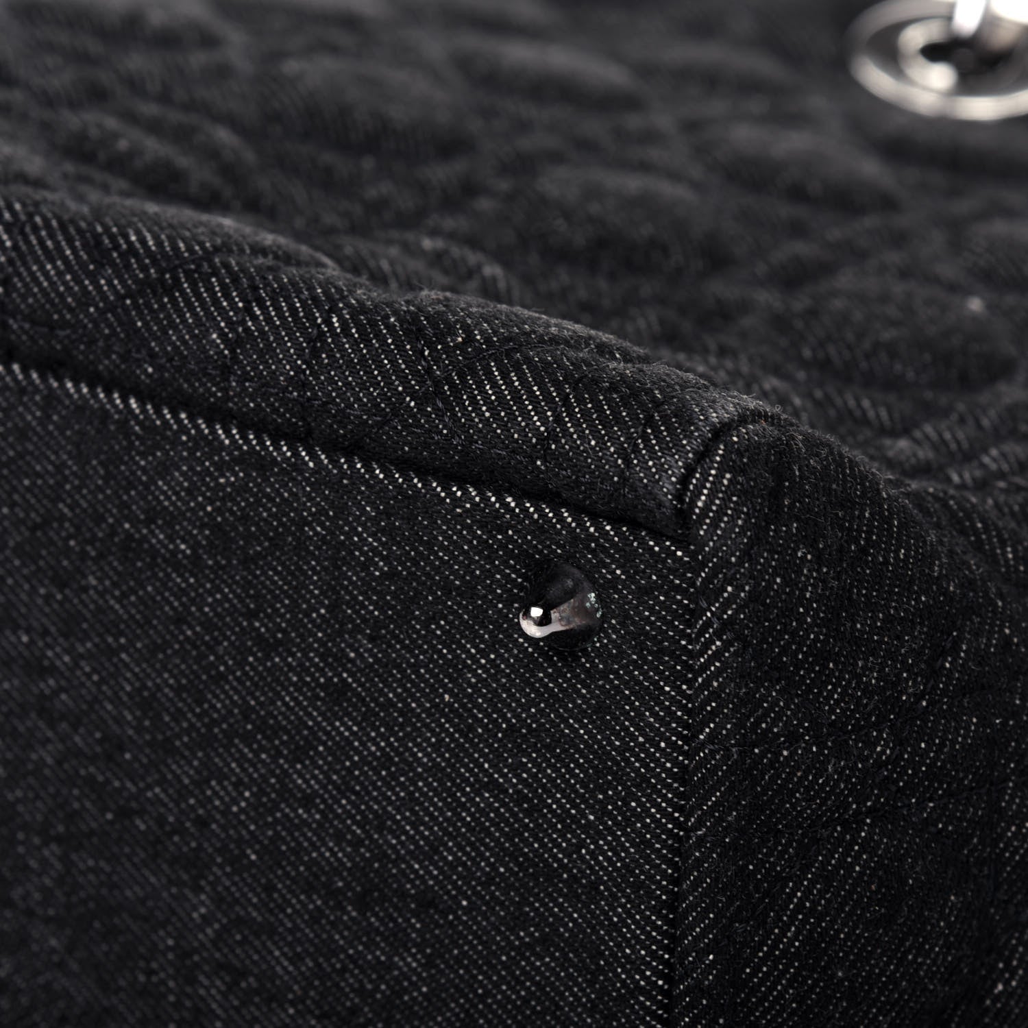 Christian Dior Denim Cannage Large Lady Dior Black 12 of 17