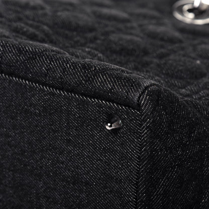 Christian Dior Denim Cannage Large Lady Dior Black 12 of 17