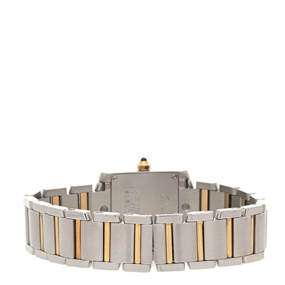 Cartier Stainless Steel 18K Yellow Gold 20mm Tank Francaise Quartz Watch 3 of 4