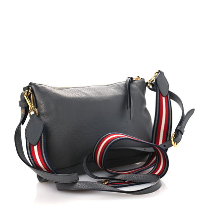 Prada Vitello Daino Zippered Shoulder Bag Marmo 3 of 15