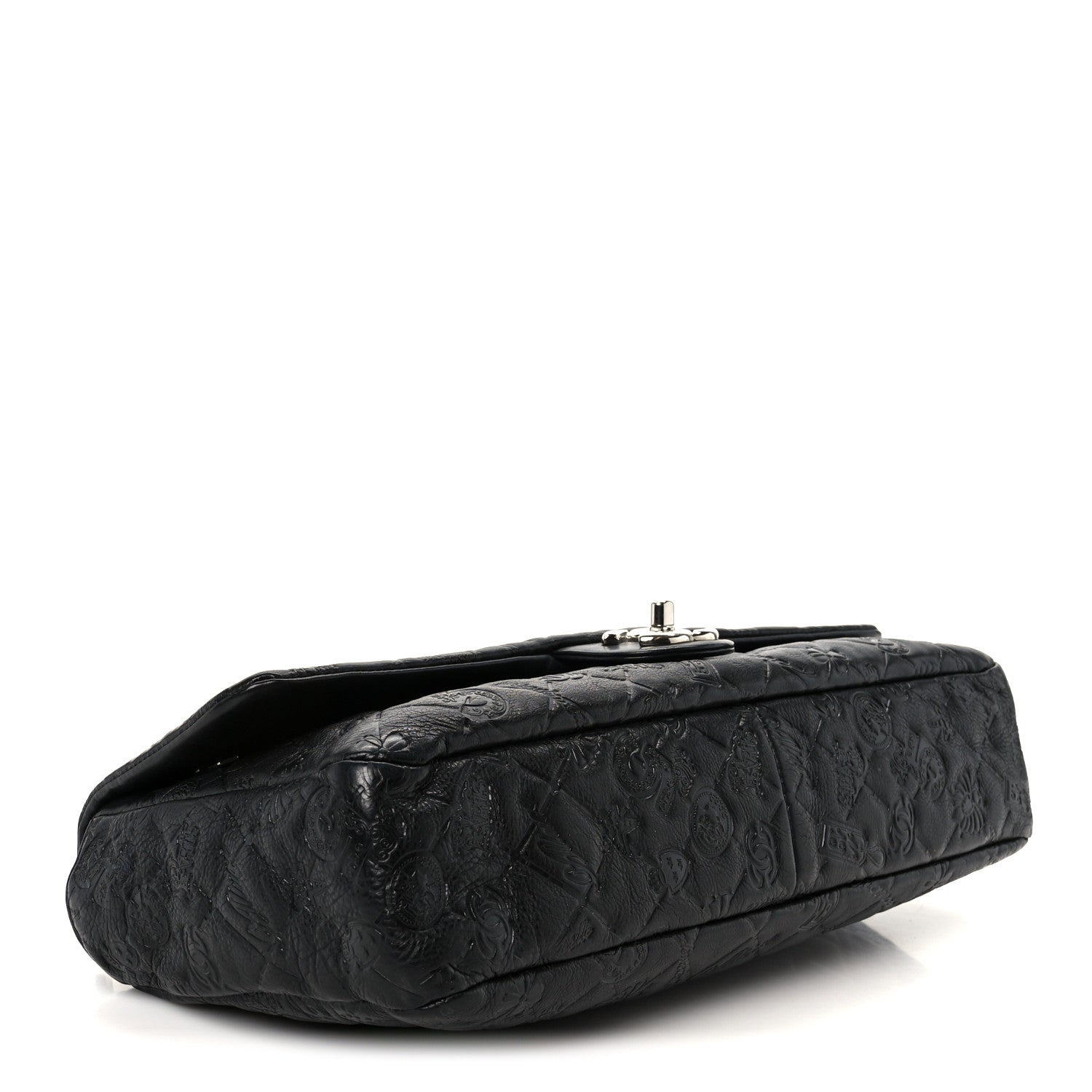 Chanel Calfskin Embossed Large Lucky Symbols Flap Black 4 of 11
