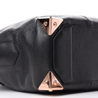 Alexander Wang Pebbled Calfskin Small Emile Soft Black Rose Gold Hardware 6 of 9
