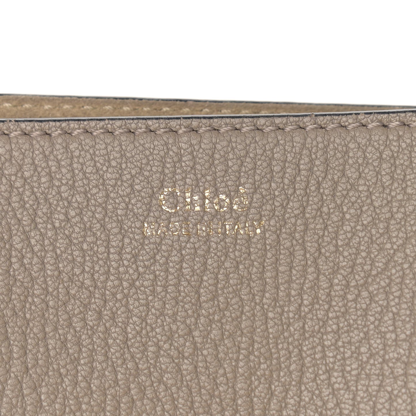 Grained Lambskin Drew Shoulder Bag Motty Grey