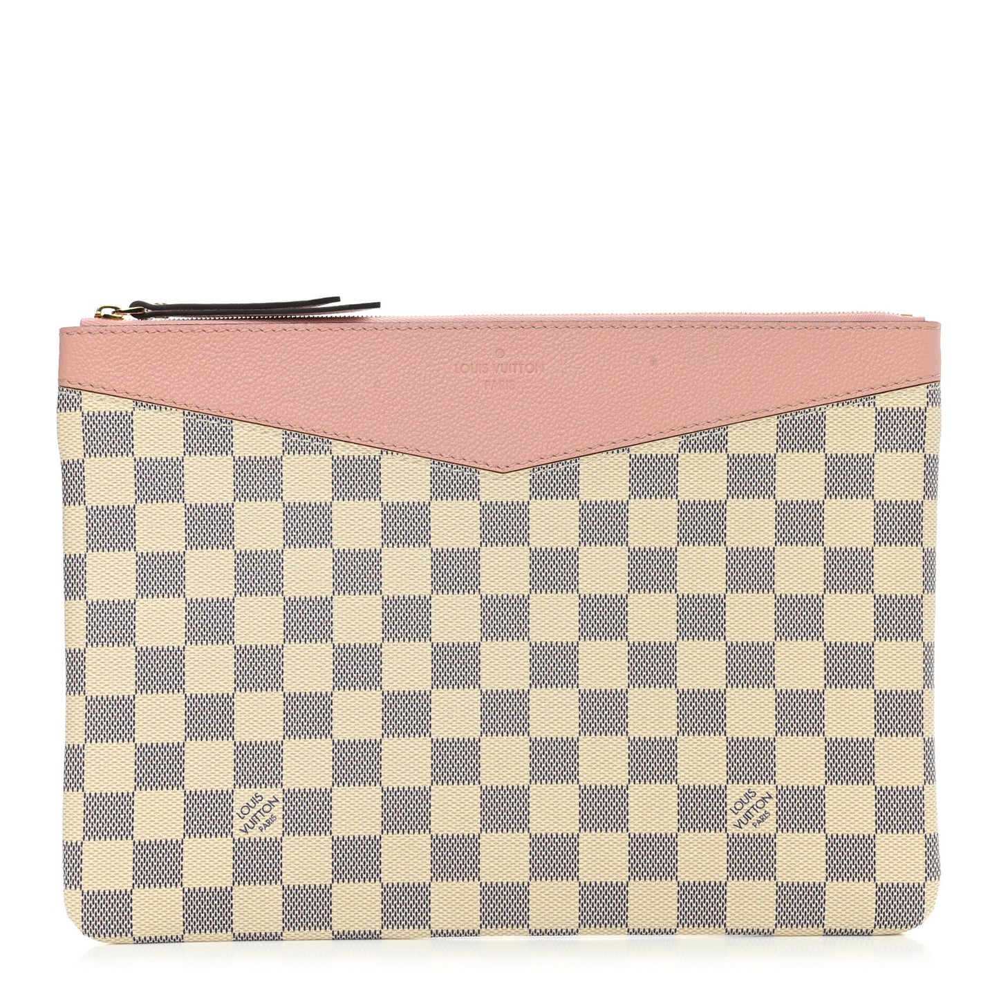 Damier Azur Daily Pouch Rose Poudre
