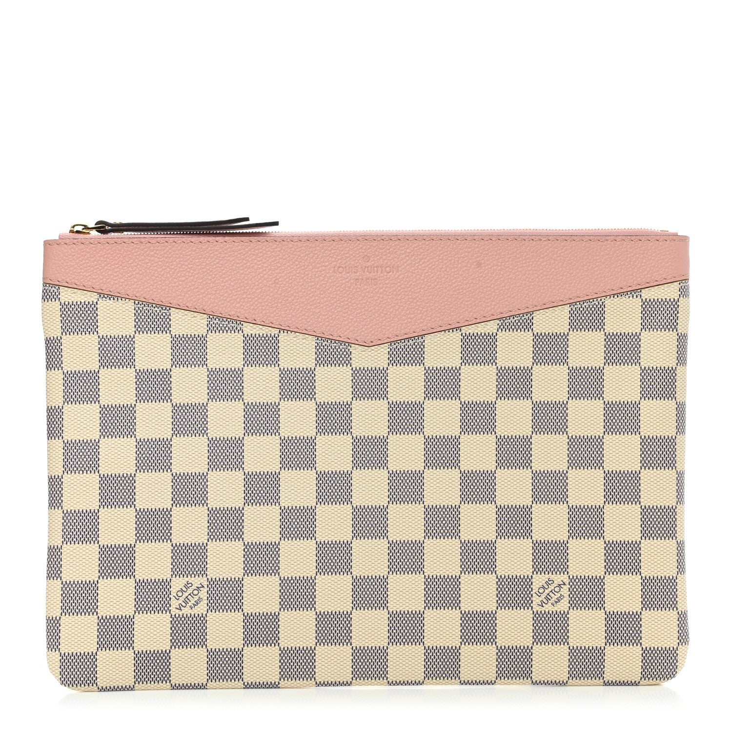 Louis Vuitton Damier Azur Daily Pouch Rose Poudre 1 of 8
