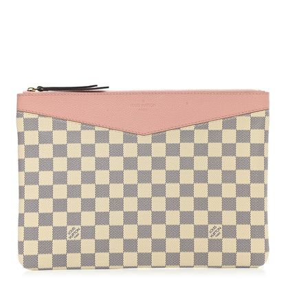 Louis Vuitton Damier Azur Daily Pouch Rose Poudre 1 of 8