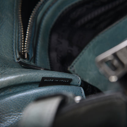 Prada Glace Calf Twin Pocket Tote Marine 10 of 15