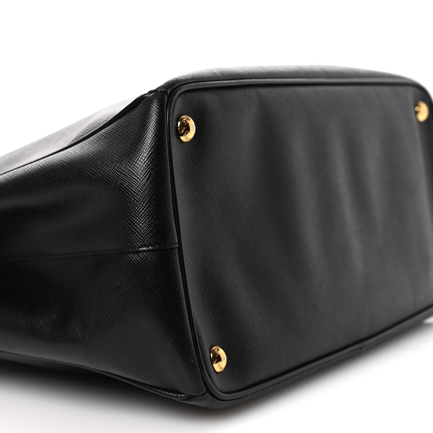 Saffiano Large Galleria Double Zip Tote Black