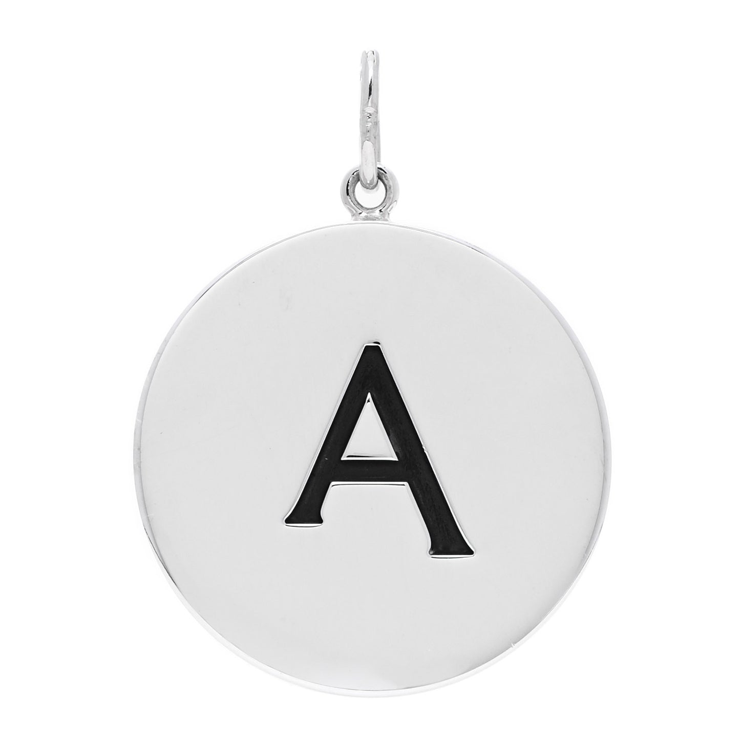 Sterling Silver Block Letter A Charm