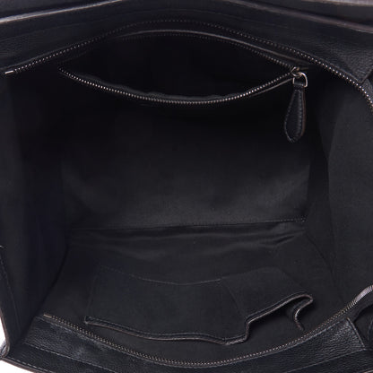 Celine Drummed Calfskin Mini Luggage Black 7 of 8