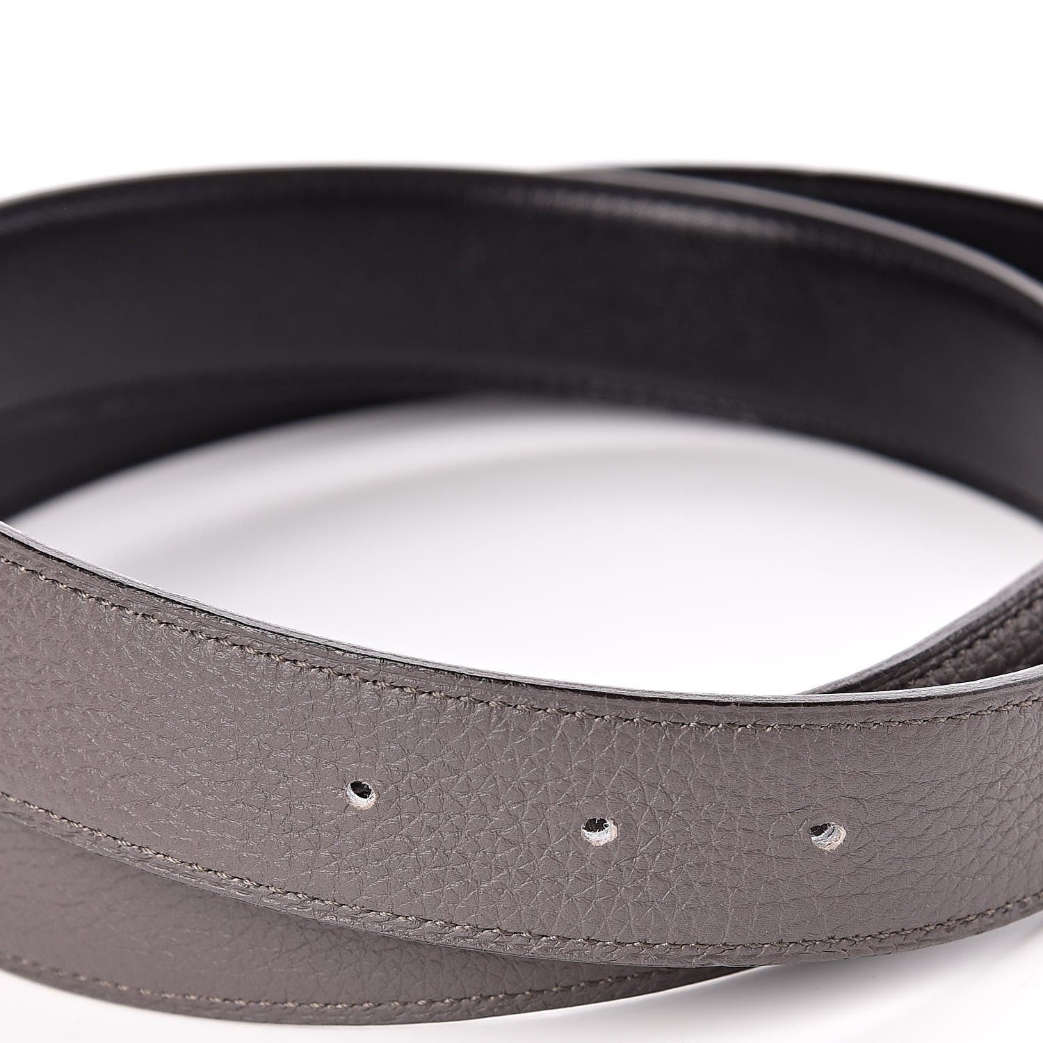 Hermes Box Togo 32mm H Belt 90 Black Etain 4 of 7