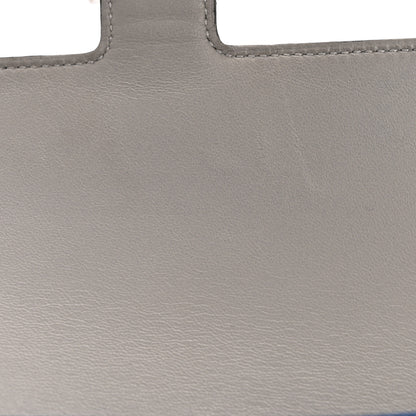 Hermes Epsom Constance Verso Long Wallet Bleu Agate Gris Mouette 8 of 10