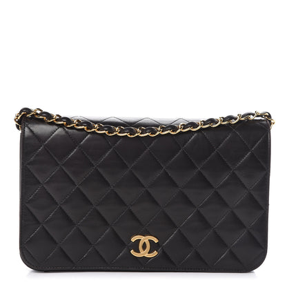 Chanel Lambskin Quilted Small Single Flap Black 1 of 11