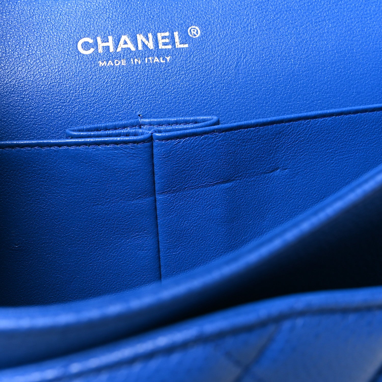 Chanel Caviar Quilted Jumbo Double Flap Blue 11 of 11