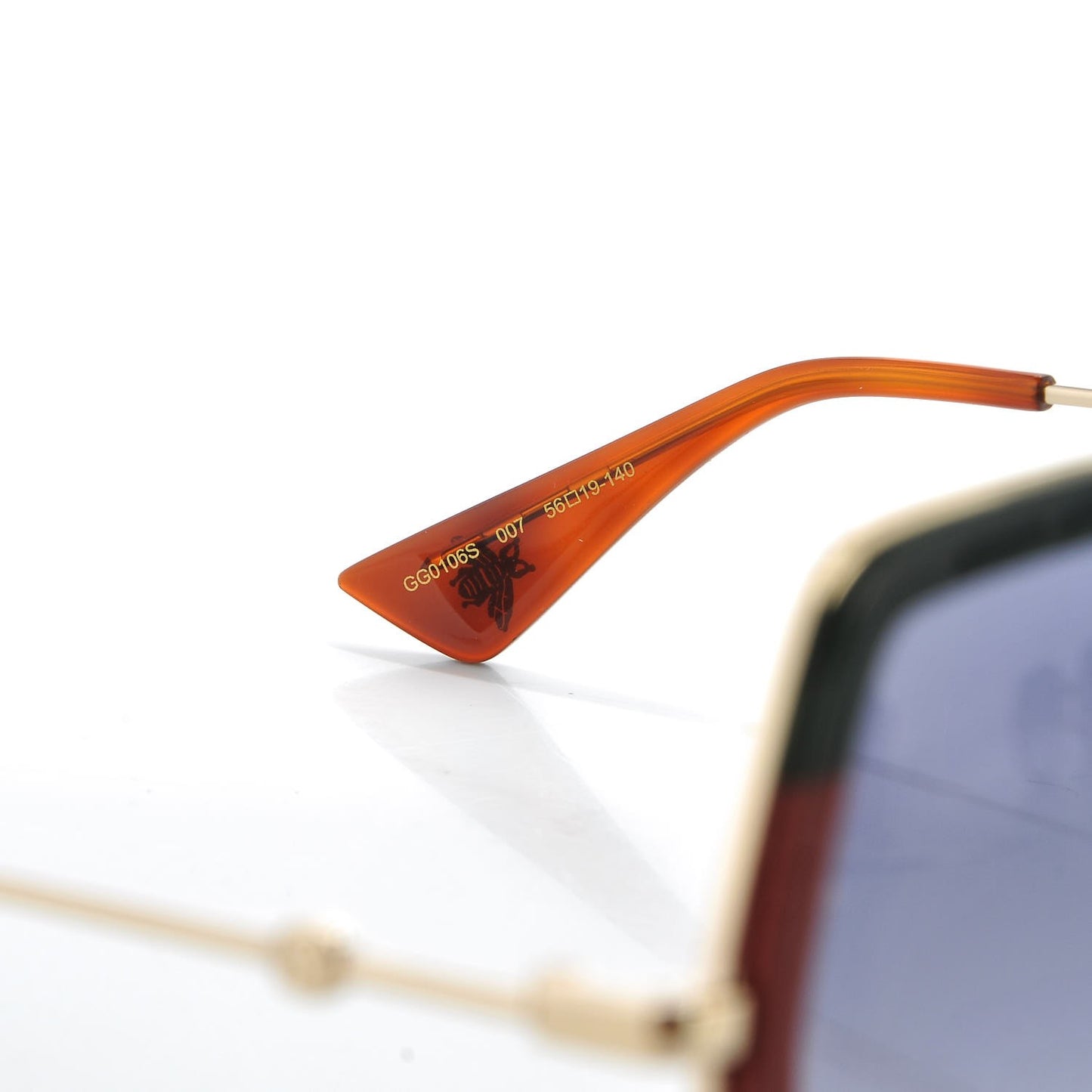 Square Frame Web GG0106S Sunglasses Tortoise