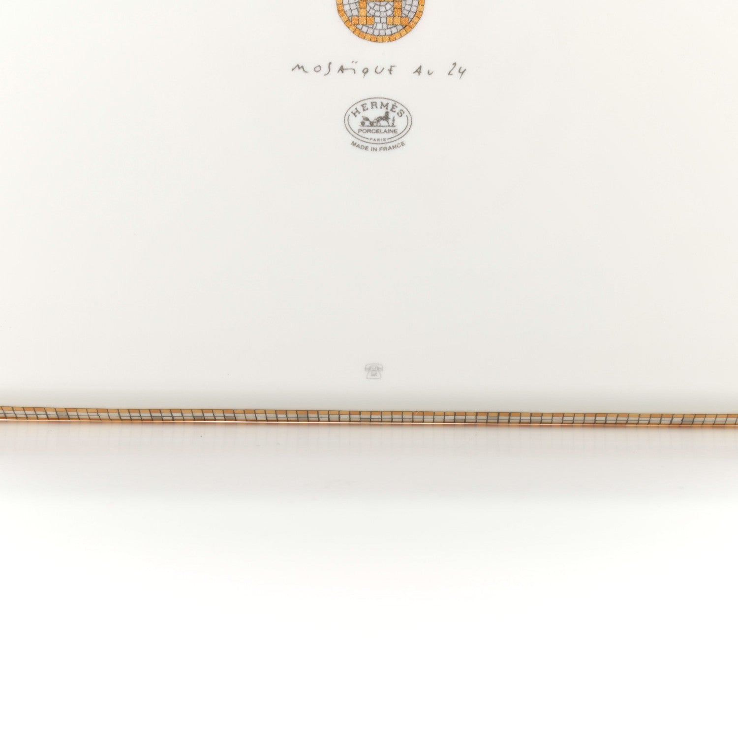 Hermes Porcelain Mosaique au 24 Sushi Plate 5 of 5