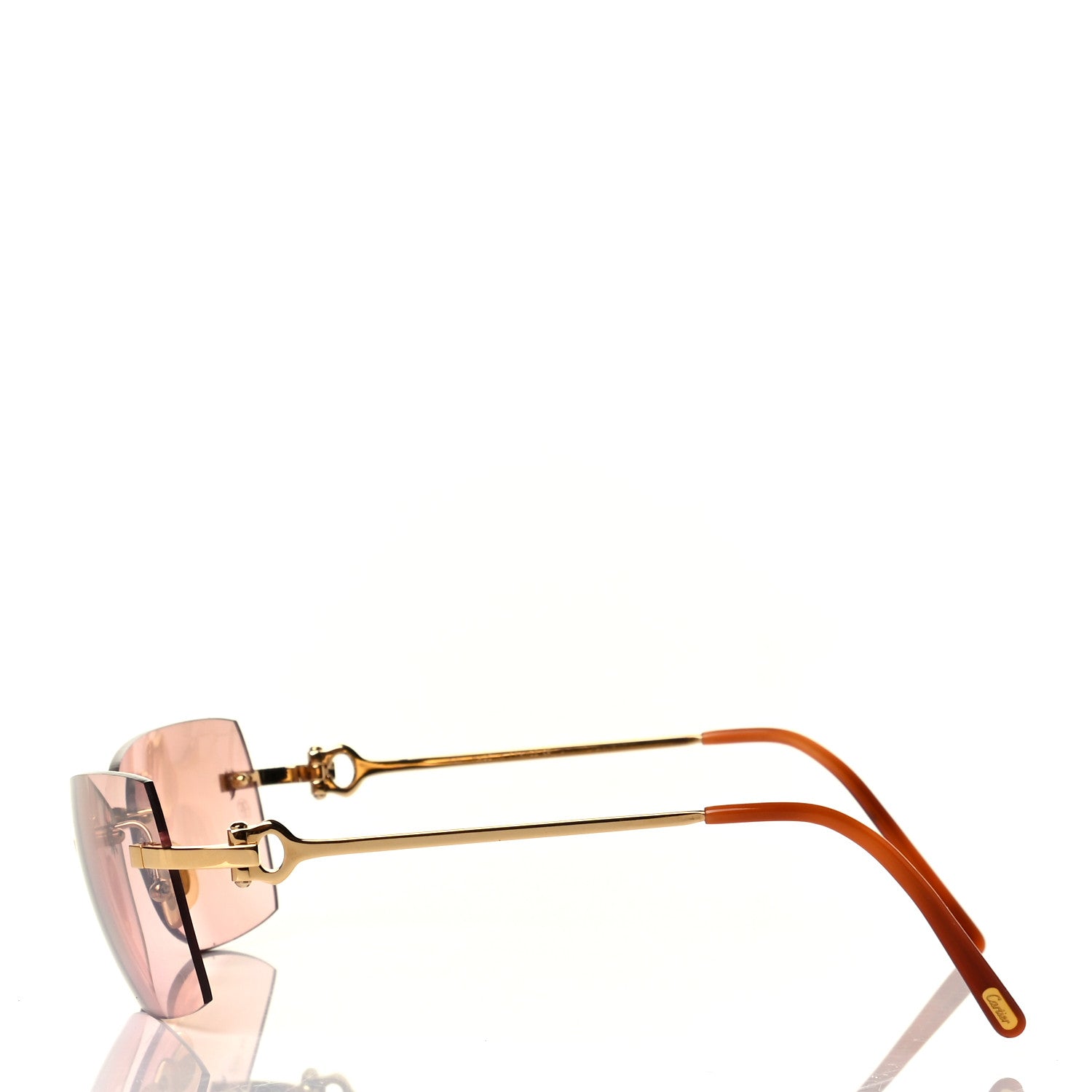 Cartier Rimless Sunglasses Pink 3 of 5
