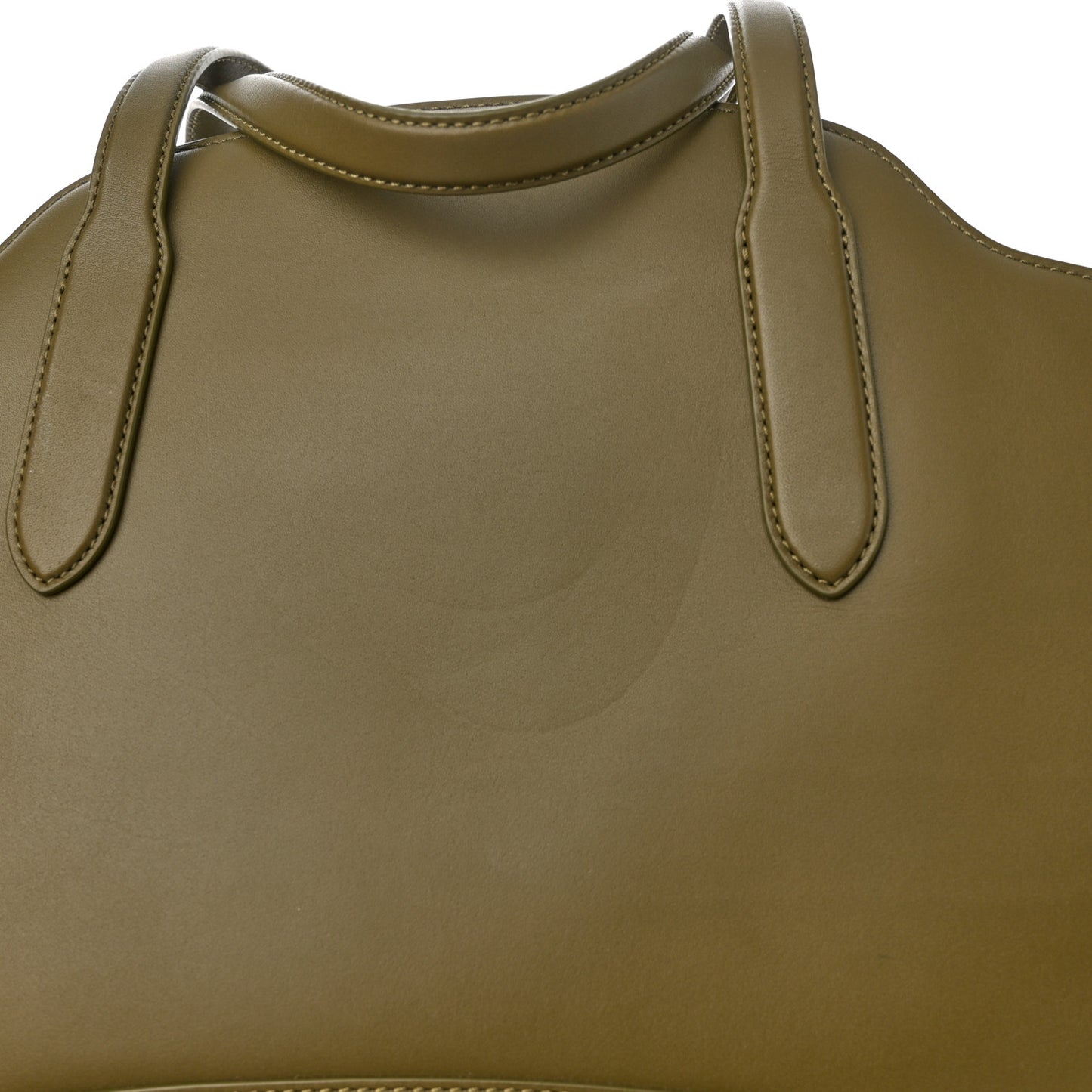 Smooth Calfskin Large Sesia Olive Leaf