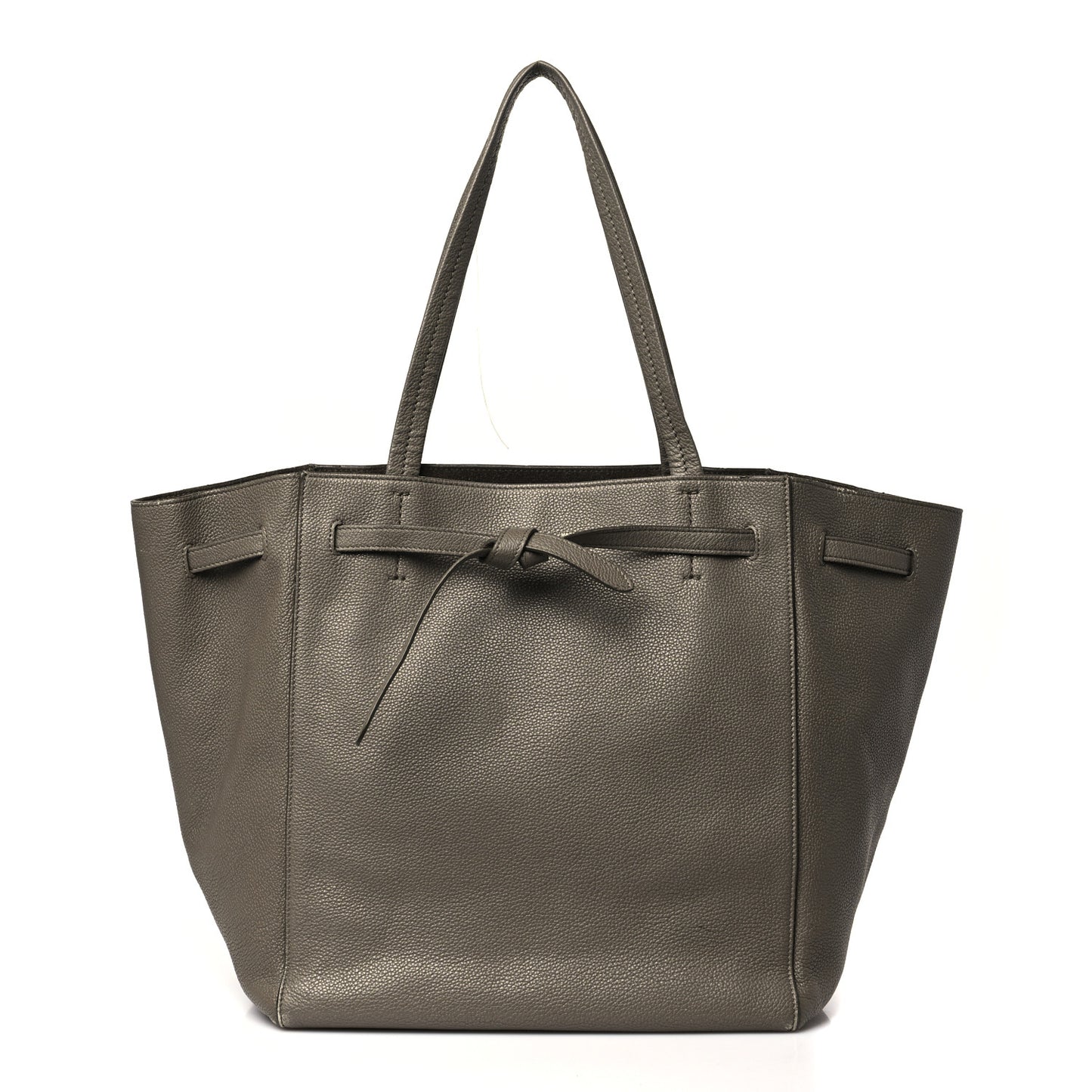Soft Grained Calfskin Small Belt Cabas Phantom Taupe