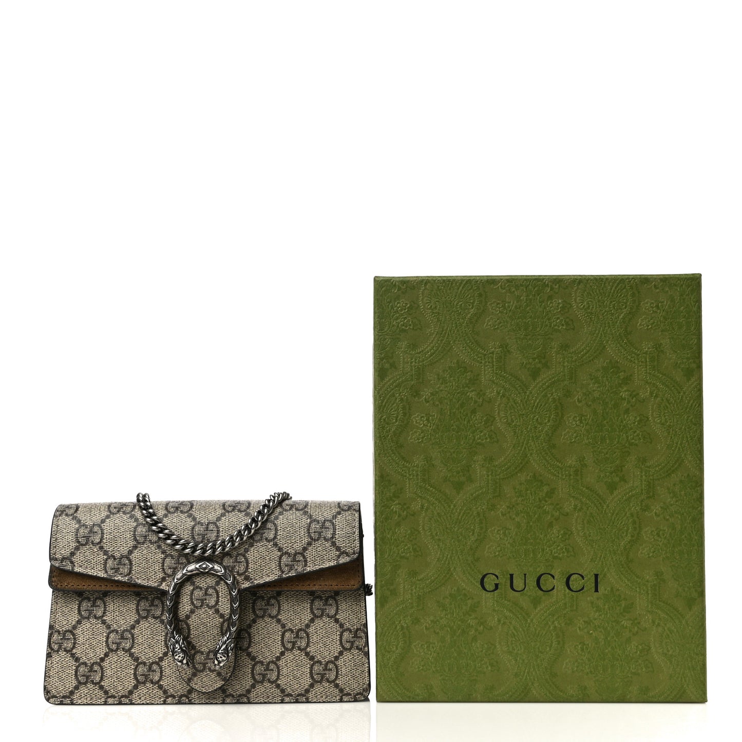 GG Supreme Monogram Super Mini Dionysus Shoulder Bag Taupe