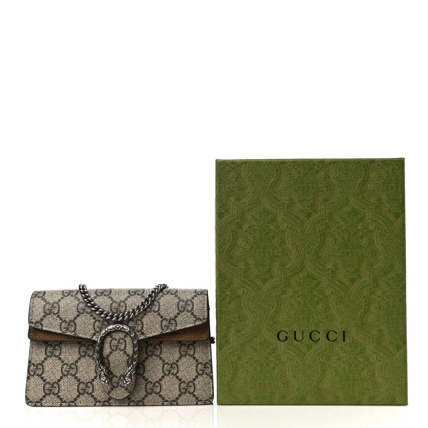 Gucci GG Supreme Monogram Super Mini Dionysus Shoulder Bag Taupe 15 of 15