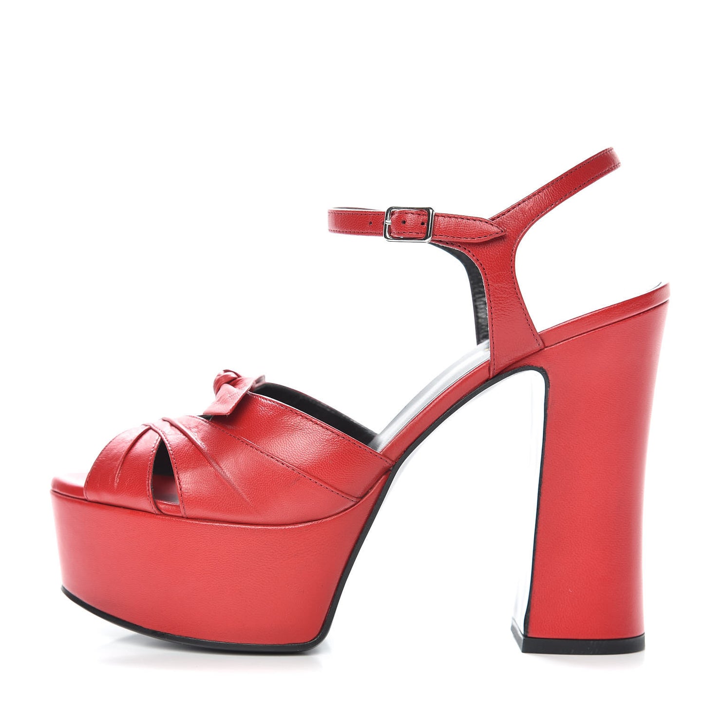 Goatskin Candy 80 Platform Sandals 37.5 Red