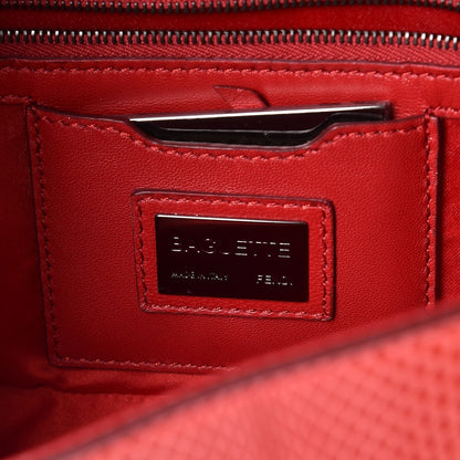 Fendi Snakeskin Studded Baguette Dark Pink 6 of 7