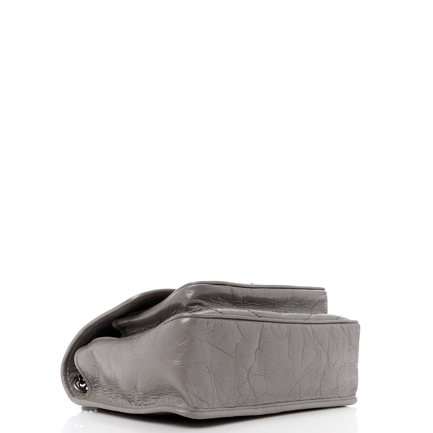Saint Laurent Crinkled Calfskin Matelasse Monogram Medium Niki Chain Satchel Fog 4 of 11