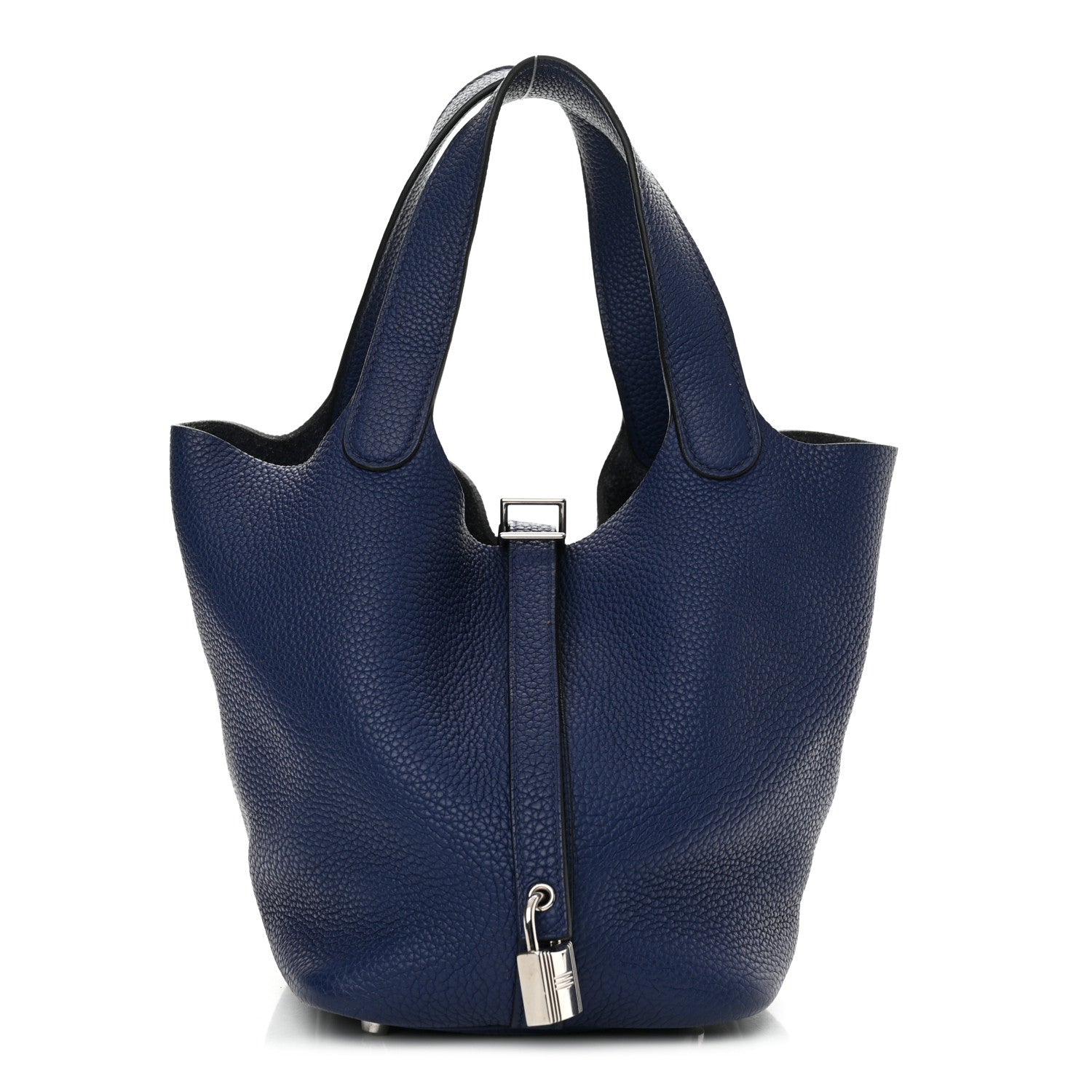 Hermes Taurillon Clemence Picotin Lock 18 PM Bleu Saphir 1 of 12