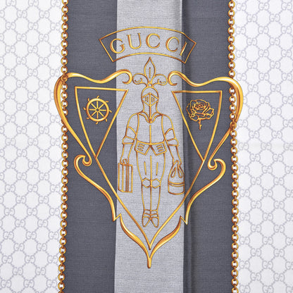 Gucci Silk Hysteria Scarf Grey 4 of 4